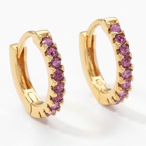 Touchstone Crystal by Swarovski Your Move earrings dark rose and gold plate BNIB